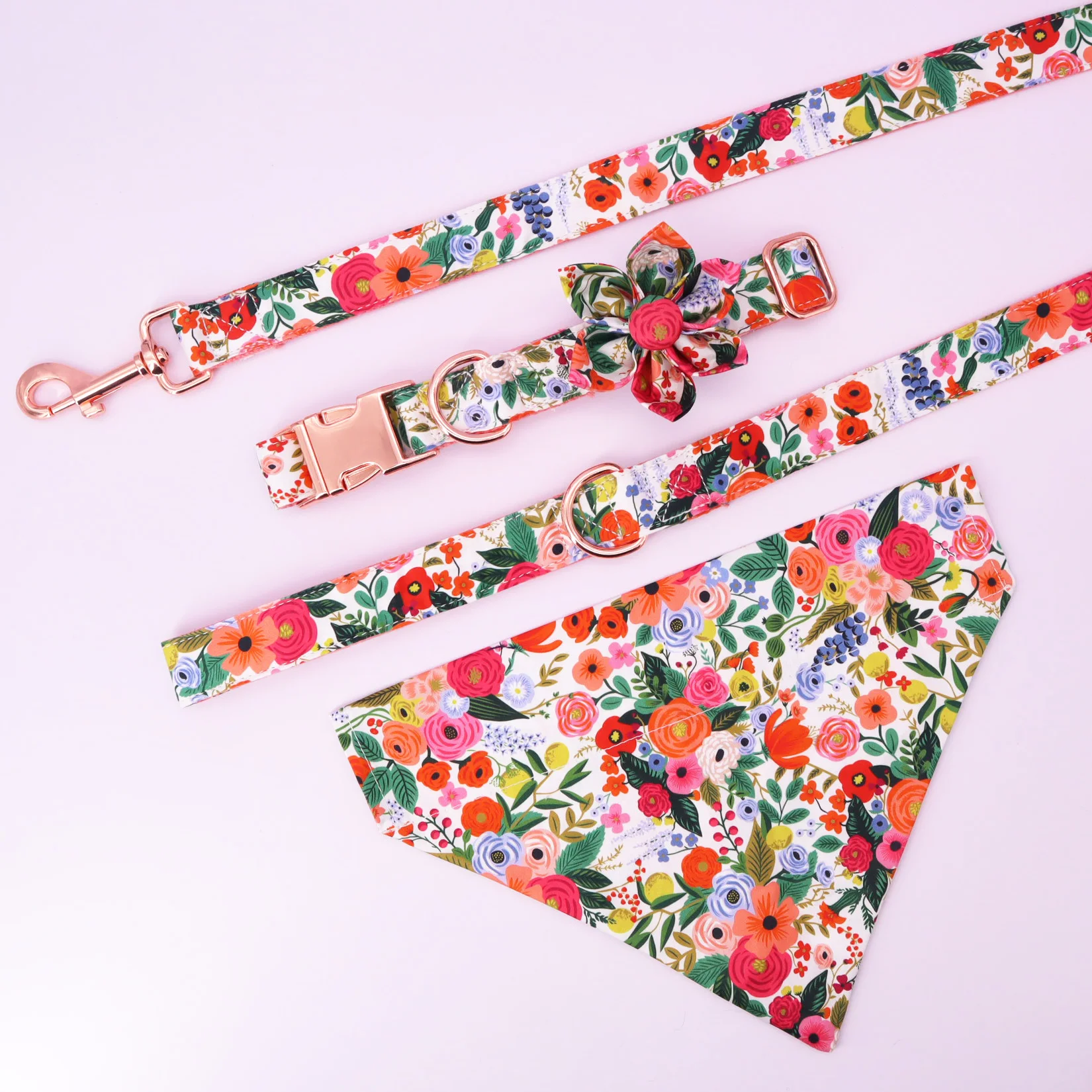 Classic Floral Dog Harness and Leash Set | PetPal365