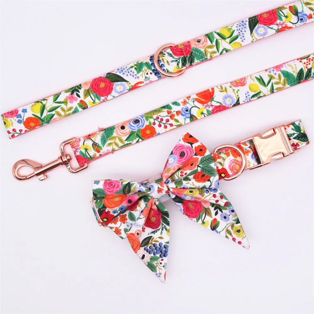 Classic Floral Dog Harness and Leash Set | PetPal365
