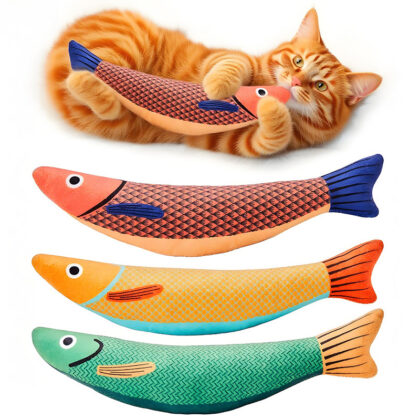 Catnip Cat Fish Toy with Mint | PetPal365