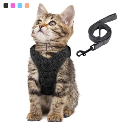 Adjustable Cat Harness and Leash Set | PetPal365