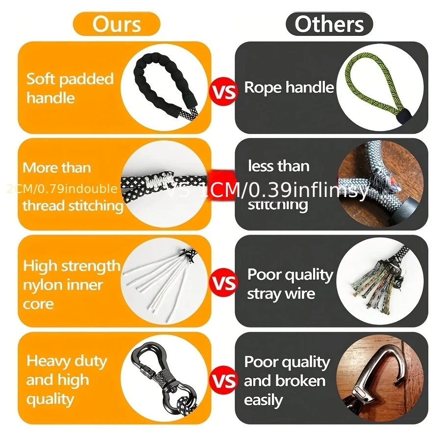 Round Dog Leash Heavy Duty Rope | PetPal365