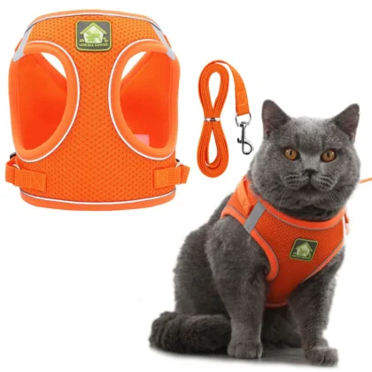 Breathable Cat Vest Harness with Leash | PetPal365