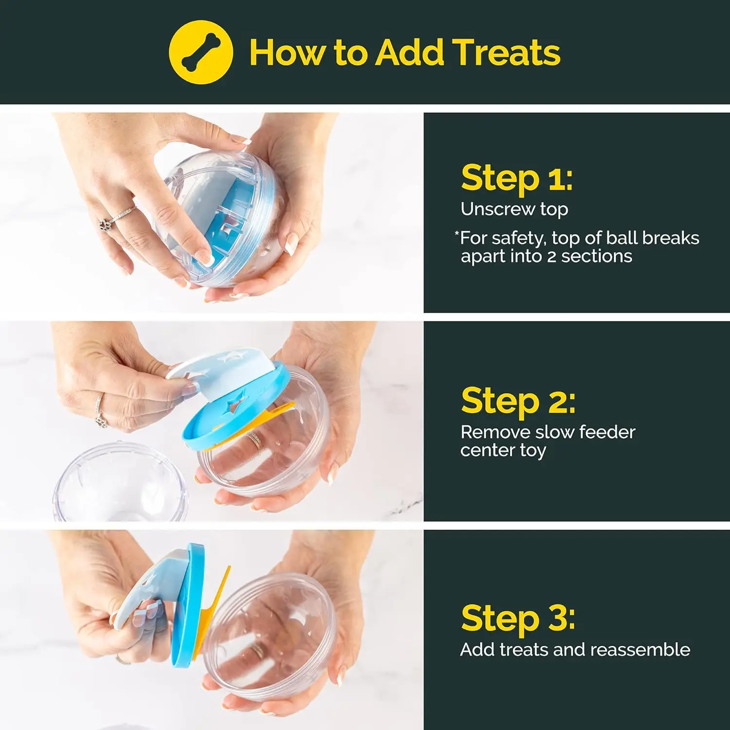 IQ Treat Ball Dog Treat Dispenser | PetPal365