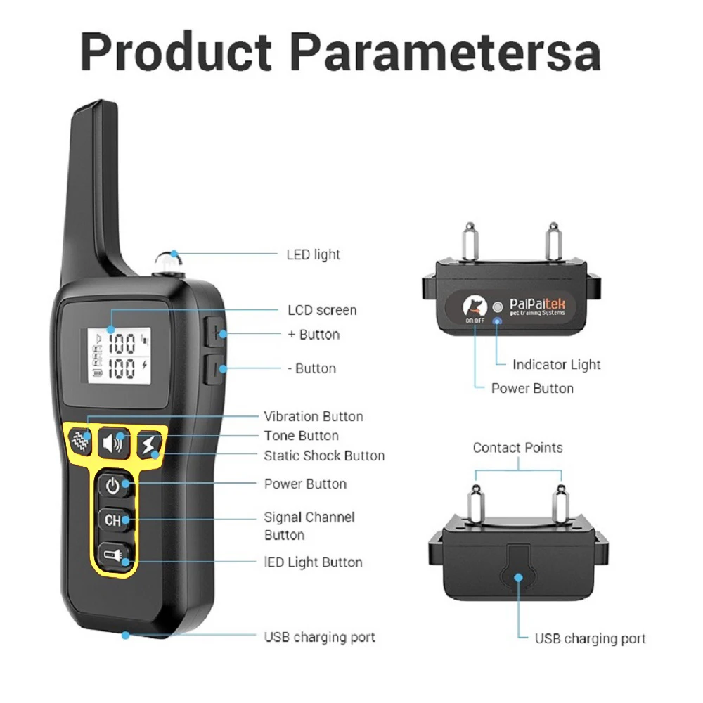Dog Training Shock Collar with Remote 1000M | PetPal365