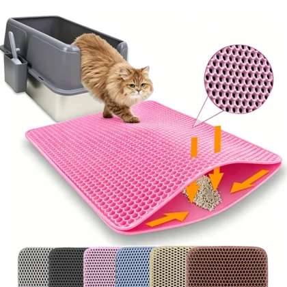 Pet Cat Litter Mat Waterproof Double | PetPal365