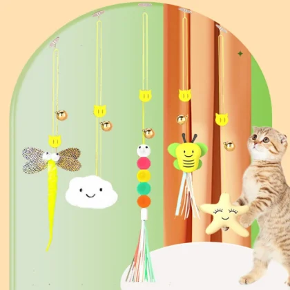 Interactive Cat Feather Wand Toy | PetPal365