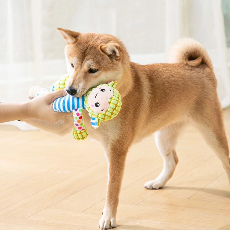 Interactive Squeaky Plush Pet Toy | PetPal365