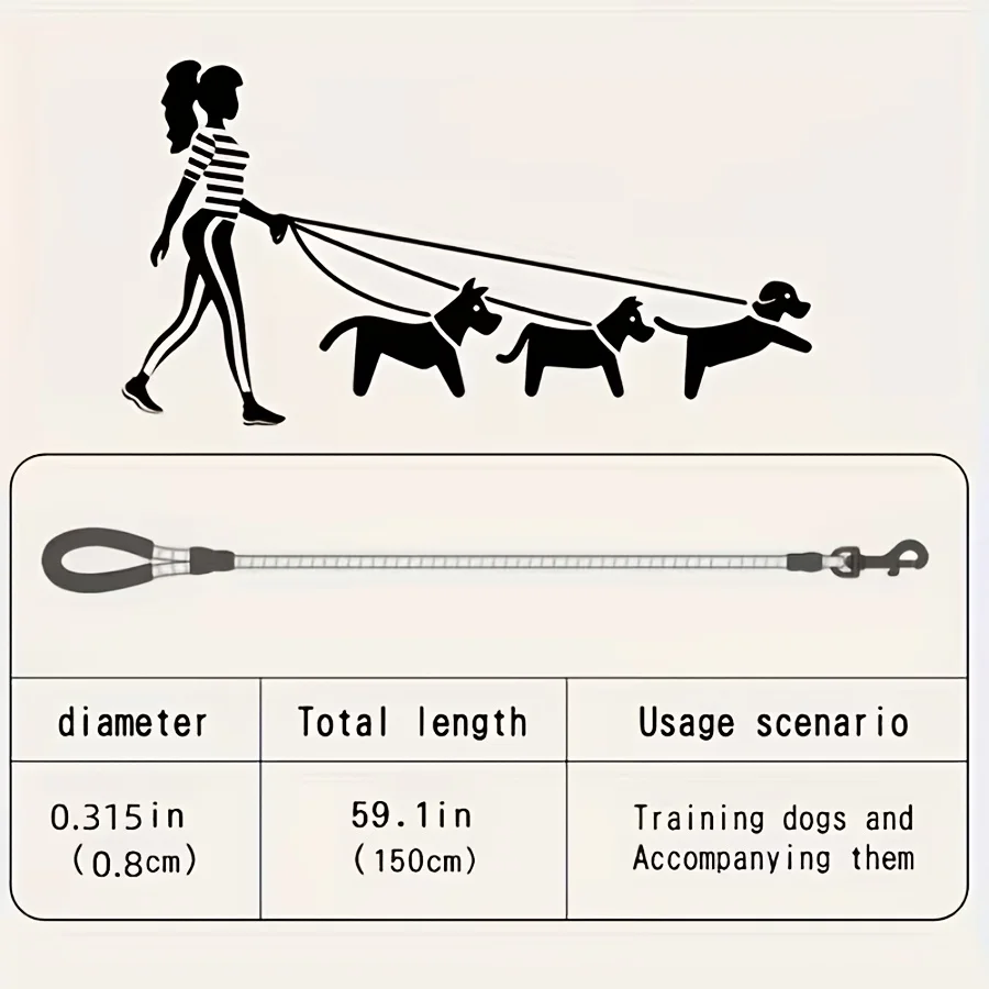 Round Dog Leash Heavy Duty Rope | PetPal365