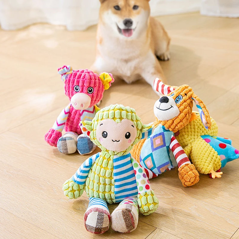 Interactive Squeaky Plush Pet Toy | PetPal365