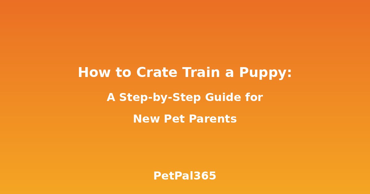 How to Crate Train a Puppy: A Step-by-Step Guide for New Pet Parents