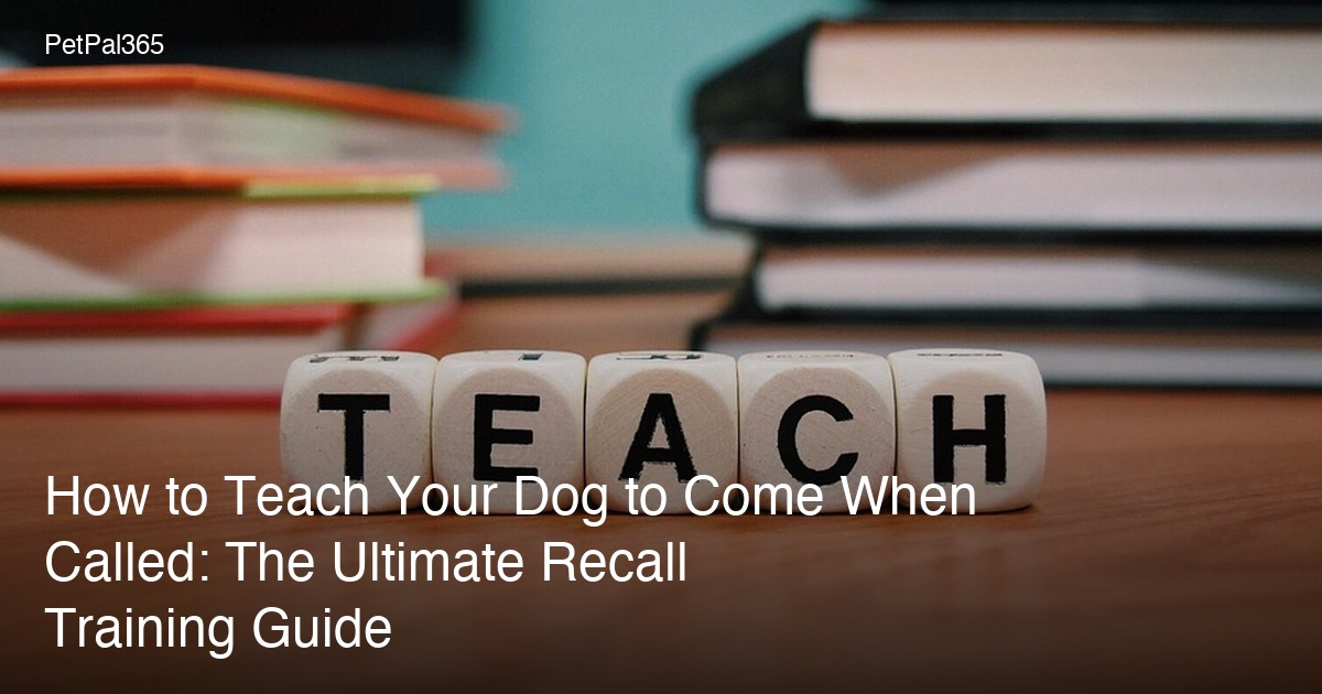 How to Teach Your Dog to Come When Called: The Ultimate Recall Training Guide