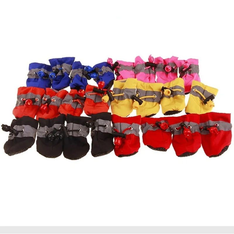 4pcs/set Waterproof Pet Dog Shoes Anti-slip - Image 2
