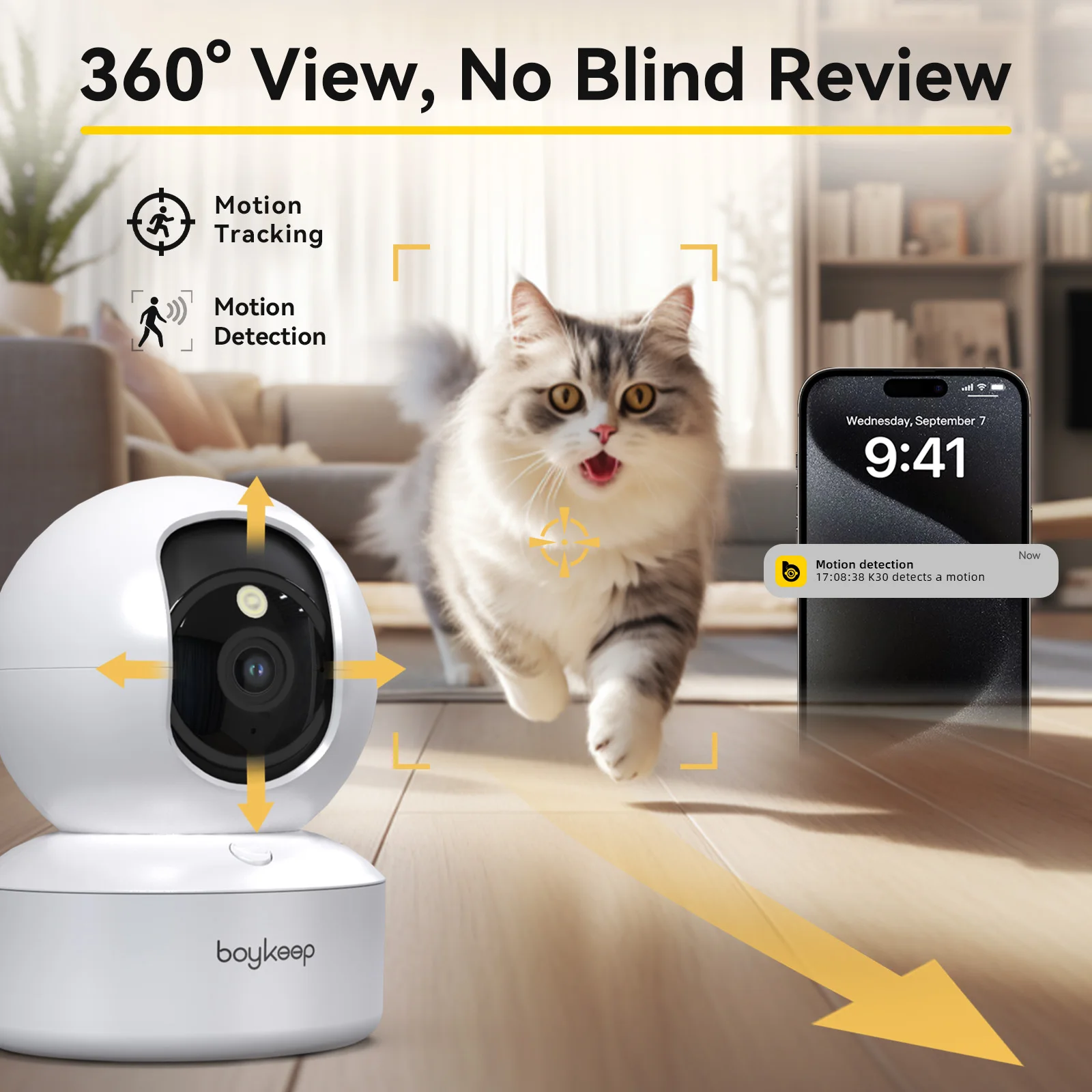 Boykeep 2K Pet Dog Camera with | PetPal365