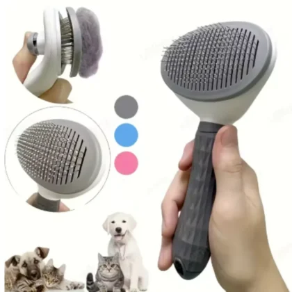 One-Click Pet Hair Removal Comb for