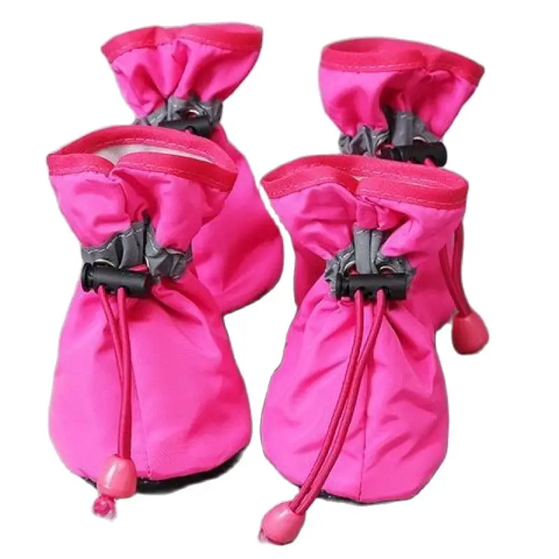 4pcs/set Waterproof Pet Dog Shoes Anti-slip - Image 12