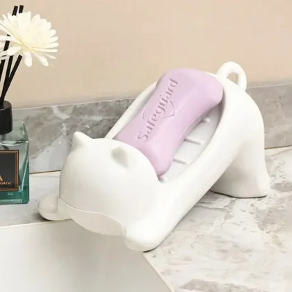 Cute Cartoon Cat Soap Dish with