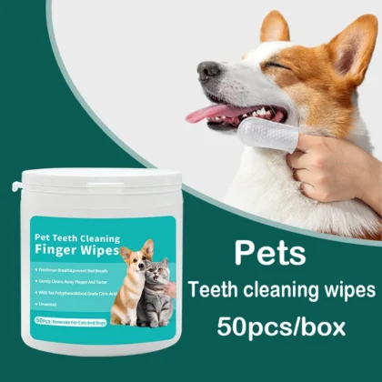 Pet Cleaning Products Disposable Finger Toothbrush