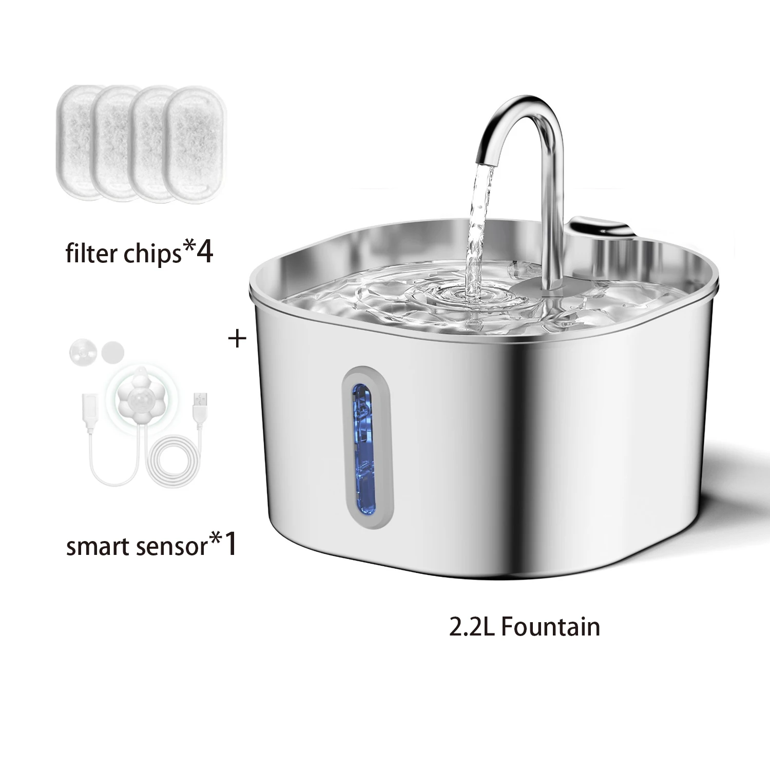 ZYFeeder 2.2L Automatic Cat Water Fountain | PetPal365