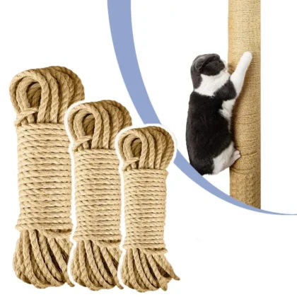 33/66/164ft Natural Sisal Rope Cat Scratcher