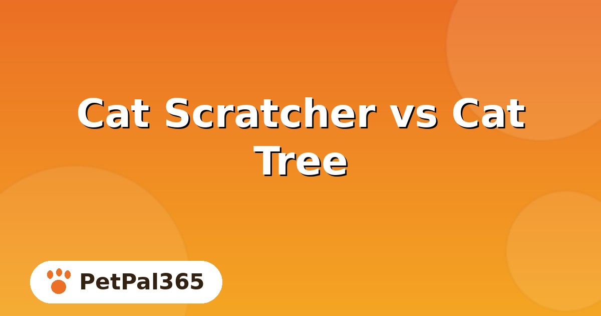Cat Scratcher vs Cat Tree: Which Does Your Cat Really Need?