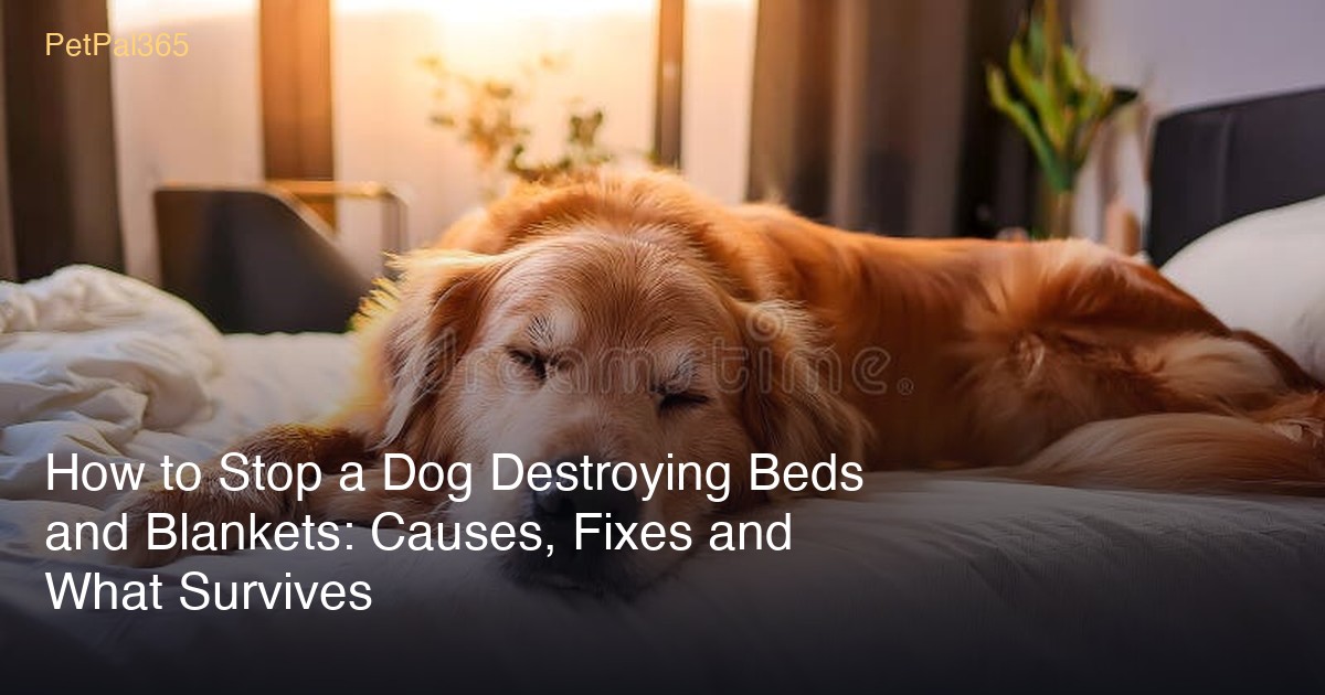 How to Stop a Dog Destroying Beds and Blankets: Causes, Fixes and What Survives