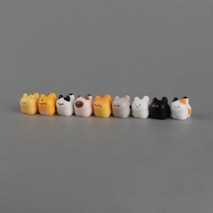 Cartoon Cat Figurines Miniatures Cute DIY